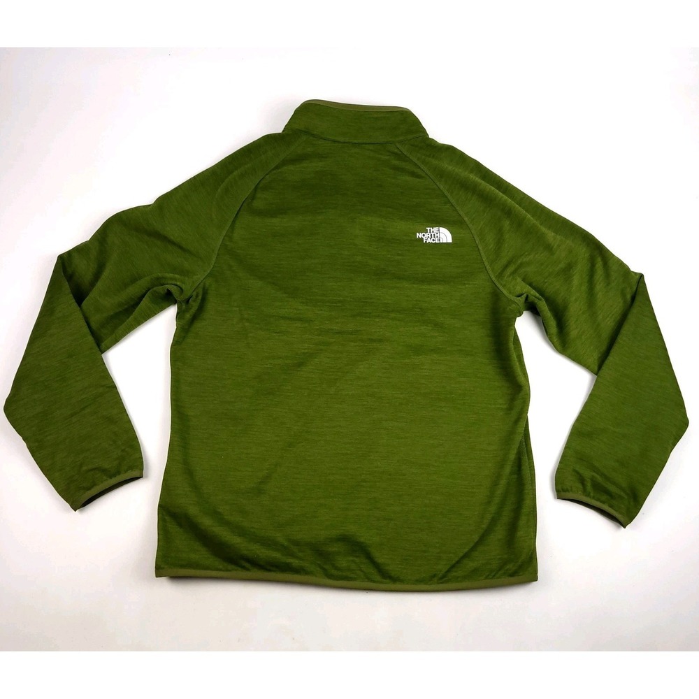 The North‎ Face Men's Large 1/2 Zip Forest Olive Long Sleep New - Picture 9 of 10
